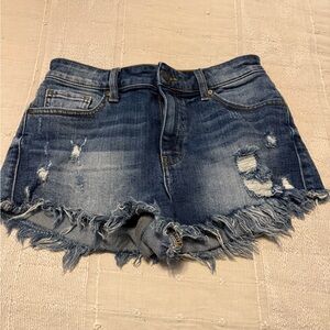 Eunina Distressed Blue Jean Shorts